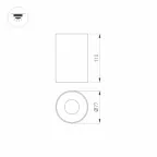 Корпус PLURIO-BASE-SURFACE-LONG-R77 (WH, 1-2, 200mA) (Arlight, IP20 Металл, 3 года) | 030262 | Arlight