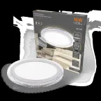 Светильник светодиодный Bubbles BL318 Кругл. 12+4W LED 3000K 1200лм193х31ммO160 1/20 | BL318 |Gauss