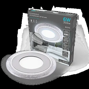 Светильник светодиодный Bubbles BL315 Кругл. 3+3W LED 4000K 350лм103х31ммO80 1/40 | BL315 | Gauss