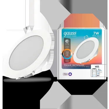 Светильник светодиодный Smart Home DIM+CCT 7 Вт 1/30 | 2030122 | Gauss