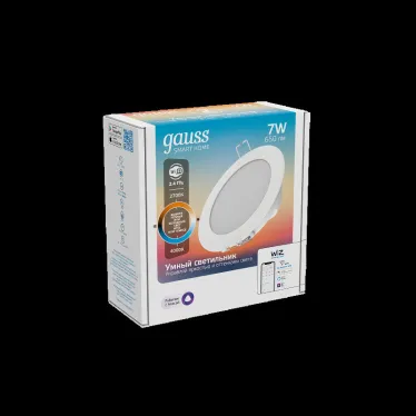 Светильник светодиодный Smart Home DIM+CCT 7 Вт 1/30 | 2030122 | Gauss