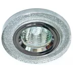 Светильник встраиваемый DL8060-2/8060-2 потолочный MR16 G5.3 мерцающее серебро | 19708 | Feron