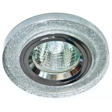 Светильник встраиваемый DL8060-2/8060-2 потолочный MR16 G5.3 мерцающее серебро | 19708 | Feron