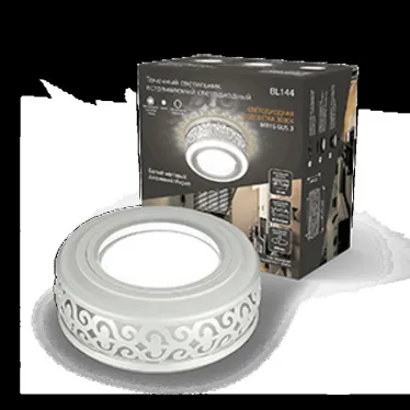 Светильник точечный встраиваемый Backlight BL144 Кругл.Gu5.3, 3W, LED 3000K 1/40 белый матовый | BL144 | Gauss
