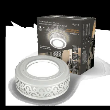 Светильник точечный встраиваемый Backlight BL144 Кругл.Gu5.3, 3W, LED 3000K 1/40 белый матовый | BL144 | Gauss