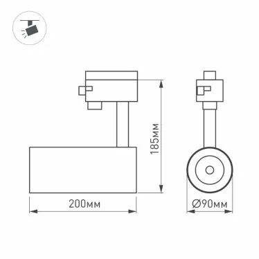 Светильник LGD-GERA-TRUECOLOR-4TR-R90-30W Day4000 CRI98 (WH, 24 deg, 230V) (Arlight, IP20 Металл, 5 лет) | 031413 | Arlight