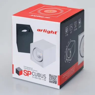 Светильник SP-CUBUS-S100x100WH-11W Day White 40deg (Arlight, IP20 Металл, 3 года) | 023078(1) | Arlight