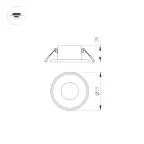 Корпус PLURIO-BASE-BUILT-R77 (WH, 1-2, 200mA) (Arlight, IP20 Металл, 3 года) | 030264 | Arlight
