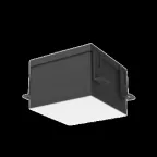 Светильник светодиодный DL-Grill Грильято 150х150мм встр. 15Вт 3000 К 136х136х80мм IP54 RAL9005 черный муар DALI |V1-R0-90809-10D01-5401530 |VARTON