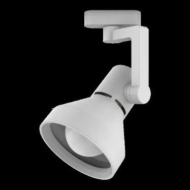 Светильник трековый однофазный под лампу E27 220V IP20 112*230мм белый конус | TR014 | Gauss