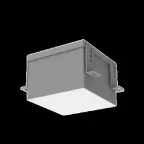 Светильник светодиодный DL-Grill Грильято 150х150мм встр. 24Вт 3000 К 136х136х80мм IP54 RAL7045 серый муар DALI | V1-R0-70809-10D01-5402430 | VARTON