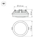 Светодиодная панель LTD-85SOL-5W Day White | 017989 | Arlight