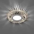 Светильник точечный встраиваемый под лампу, с LED подсветкой CD986 15LED*2835 SMD 4000K, MR16 50W G5.3, прозрачный | 32663 | FERON