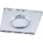 Светильник точечный встраиваемый под лампу, с LED подсветкой CD984 15LED*2835 SMD 4000K, MR16 50W G5.3, "квадрат", прозрачный, хром | 32572 | FERON