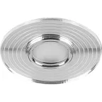 Светильник точечный встраиваемый под лампу, с LED подсветкой CD980 15LED*2835 SMD 4000K, MR16 50W G5.3, прозрачный, хром | 29667 | FERON