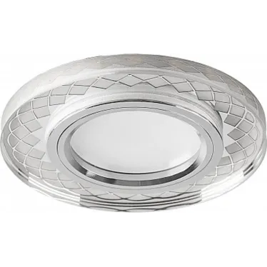 Светильник точечный встраиваемый под лампу, с LED подсветкой CD959 15LED*2835 SMD 4000K, MR16 50W G5.3, прозрачный | 32649 | FERON