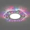 Светильник точечный встраиваемый под лампу, с LED подсветкой CD954 15LED*2835 SMD RGB, MR16 50W G5.3, "цветок", прозрачный | 32540 | FERON