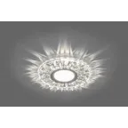 Светильник точечный встраиваемый под лампу, с LED подсветкой CD911 15LED*2835 SMD 4000K, MR16 50W G5.3, прозрачный, хром | 28894 | FERON