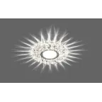 Светильник точечный встраиваемый под лампу, с LED подсветкой CD915 15LED*2835 SMD 4000K, MR16 50W G5.3, прозрачный, хром | 28987 | FERON