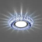 Светильник точечный встраиваемый под лампу, с LED подсветкой CD904 15LED*2835 SMD, MR16 50W G5.3, прозрачный (+синяя подсветка) | 32542 | FERON