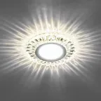 Светильник точечный встраиваемый под лампу, с LED подсветкой CD902 15LED*2835 SMD 4000K, MR16 50W G5.3, белый, хром | 28845 | FERON