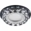 Светильник точечный встраиваемый под лампу, с LED подсветкой CD878 15LED*2835 SMD 4000K, MR16 50W G5.3, черный, прозрачный | 28822 | FERON
