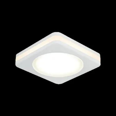 Светильник точечный встраиваемый светодиодный Backlight BL100 Квадрат. Белый, 5W, LED 3000K | BL100 | Gauss