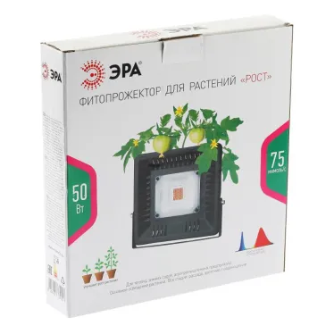 Прожектор светодиодный фито для растений красно-синий спектр FITO-50W-LED BLUERED | Б0039033 | ЭРА