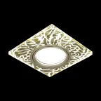 Светильник точечный встраиваемый Backlight BL063 Квадрат. Золотой узор/Золото, Gu5.3, LED 2700K | BL063 | Gauss