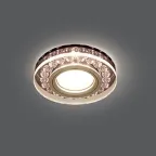 Светильник точечный встраиваемый Backlight BL046 Кругл. Черный/Кристалл/Хром, Gu5.3, LED 2700K | BL046 | Gauss