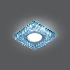 Светильник точечный встраиваемый Backlight BL030 Квадрат. Кристал/Хром, Gu5.3, LED 4100K | BL030 | Gauss