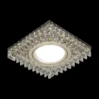 Светильник точечный встраиваемый Backlight BL030 Квадрат. Кристал/Хром, Gu5.3, LED 4100K | BL030 | Gauss