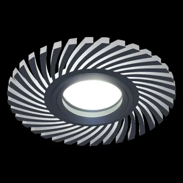 Светильник точечный встраиваемый Backlight BL132 Кругл./узор. Черный, Gu5.3, 3W, LED 4000K | BL132 | Gauss