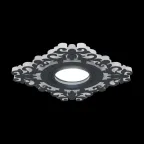 Светильник точечный встраиваемый Backlight BL129 Квадрат/узор. Черный, Gu5.3, 3W, LED 4000K | BL129 | Gauss