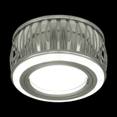 Светильник точечный встраиваемый Backlight BL095 Кругл. Хром/Белый, Gu5.3, 3W, LED 3000K | BL095 | Gauss