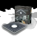 Светильник точечный встраиваемый Backlight BL126 Квадрат. Черный, Gu5.3, 3W, LED 4000K | BL126 | Gauss