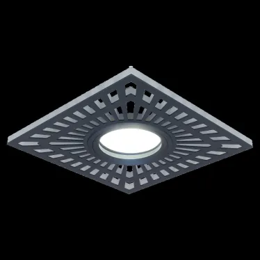 Светильник точечный встраиваемый Backlight BL126 Квадрат. Черный, Gu5.3, 3W, LED 4000K | BL126 | Gauss