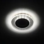 Светильник точечный встраиваемый DK LD44 SL 3D декор cо светодиодной подсветкой MR16, зеркальный | Б0037355 | ЭРА