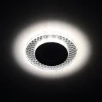 Светильник точечный встраиваемый DK LD43 SL 3D декор cо светодиодной подсветкой MR16, зеркальный | Б0037353 | ЭРА