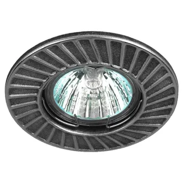 Светильник встраиваемый ST6 CH/BK штампованный MR16,12V/220V, 50W черный/хром | Б0036489 | ЭРА