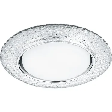 Светильник встраиваемый с белой LED подсветкой CD4042 потолочный GX53 без лампы, прозрачный, хром | 41304 | Feron