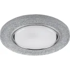 Светильник встраиваемый с белой LED подсветкой CD4041 потолочный GX53 без лампы, серебро, хром | 40518 | Feron