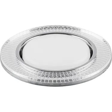 Светильник встраиваемый с белой LED подсветкой CD4038 потолочный GX53 без лампы, прозрачный, хром | 40505 | Feron