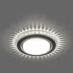 Светильник встраиваемый с белой LED подсветкой CD4036 потолочный GX53 без лампы, прозрачный, хром | 40503 | Feron