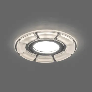 Светильник встраиваемый с LED подсветкой CD993 потолочный MR16 G5.3 белый матовый, хром | 40507 | Feron