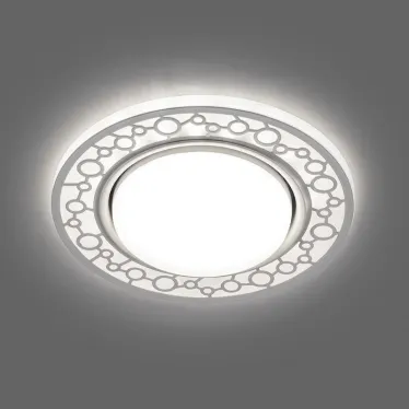 Светильник потолочный встраиваемый под лампу GX53 CD9902 20LED*2835 SMD 4000K, 15W GX53, без лампы, белый | 32938 | FERON