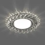 Светильник потолочный встраиваемый под лампу GX53 CD4034 20LED*2835 SMD 4000K, 15W GX53, без лампы, прозрачный, хром | 40501 | FERON