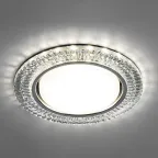 Светильник потолочный встраиваемый под лампу GX53 CD4033 20LED*2835 SMD 4000K, 15W GX53, без лампы, прозрачный, хром | 32997 | FERON