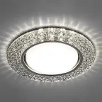 Светильник потолочный встраиваемый под лампу GX53 CD4032 20LED*2835 SMD 4000K, 15W GX53, без лампы, прозрачный, хром | 32996 | FERON