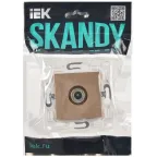 SKANDY Розетка TV оконечная SK-A12Sa песочный IEK